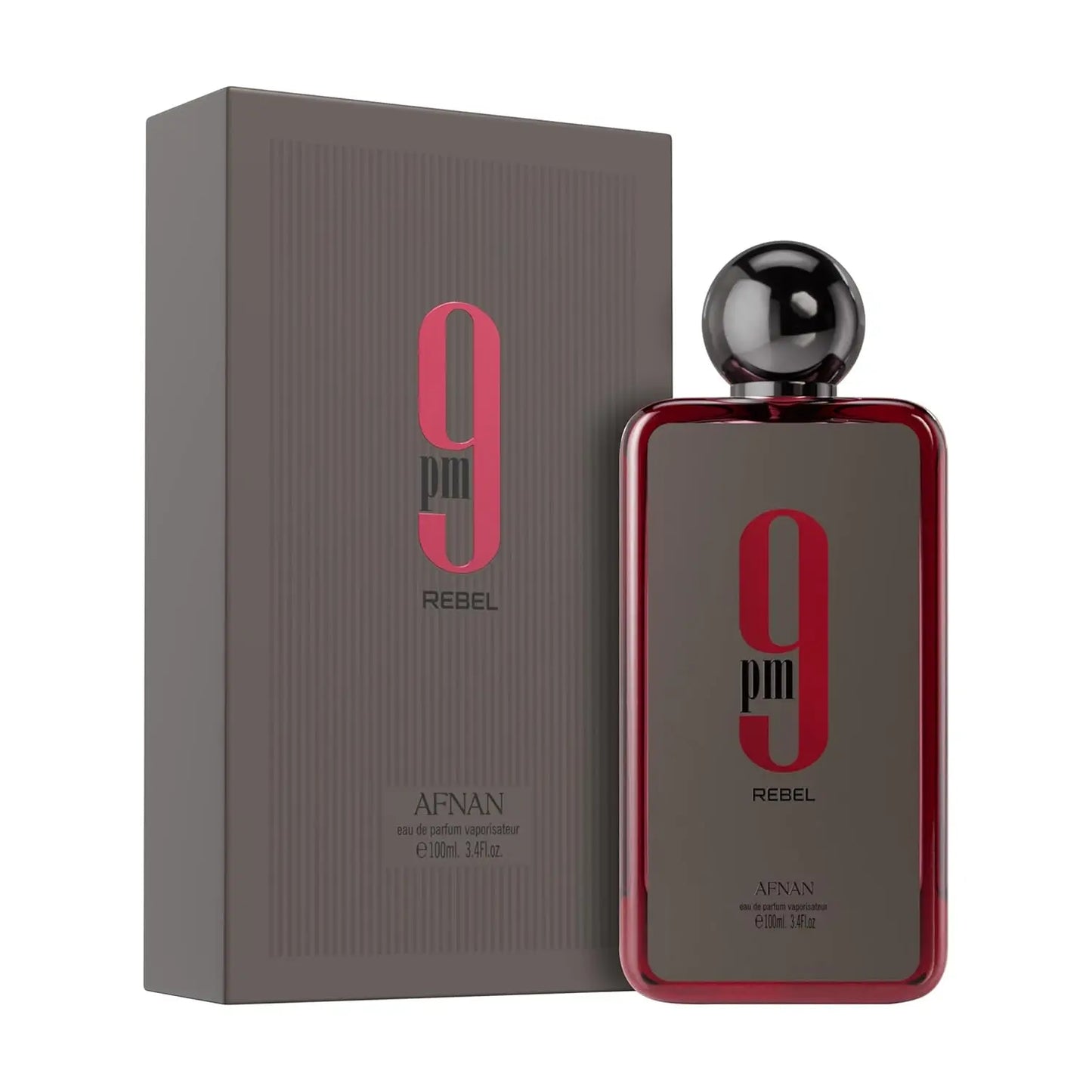 Afnan 9 PM Collection Eau de Parfum Spray For Unisex , Night Out Rebel Elixir 3.4 Oz / 100 ML Long-Lasting Fragrance Valentine's Day Gift For Men