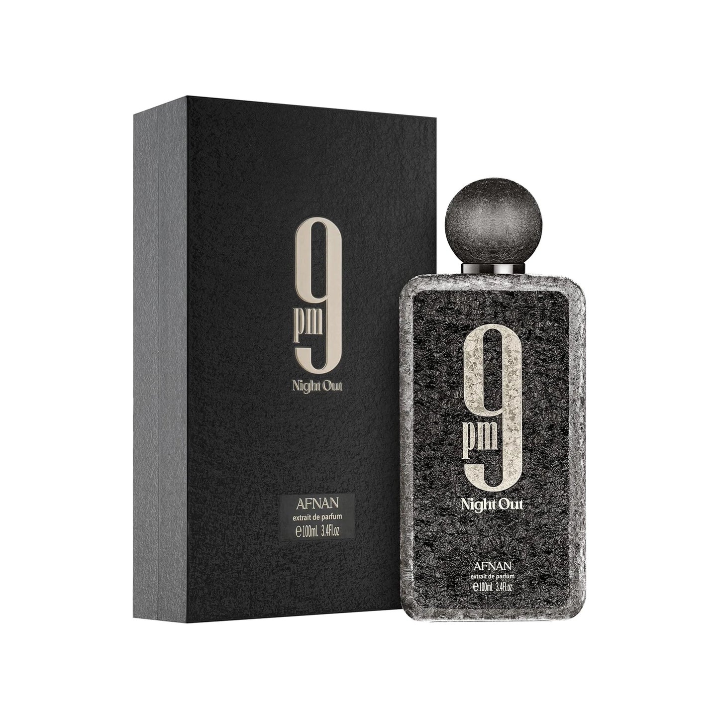 Afnan 9 PM Collection Eau de Parfum Spray For Unisex , Night Out Rebel Elixir 3.4 Oz / 100 ML Long-Lasting Fragrance Valentine's Day Gift For Men
