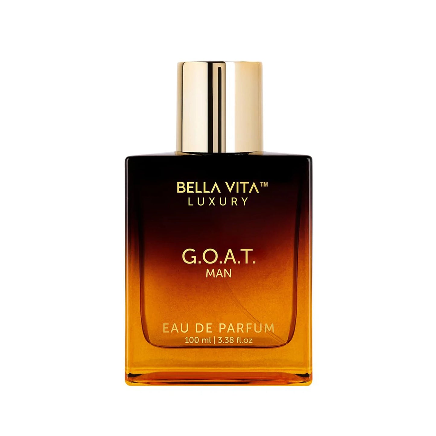 Bellavita Luxury G.O.A.T. Eau de Parfum | 100 ml (3.4 fl.oz.) | Perfume for Men | Citrus, Bergamot, Patchouli, and Vetiver Notes | Long Lasting Men's Fragrance